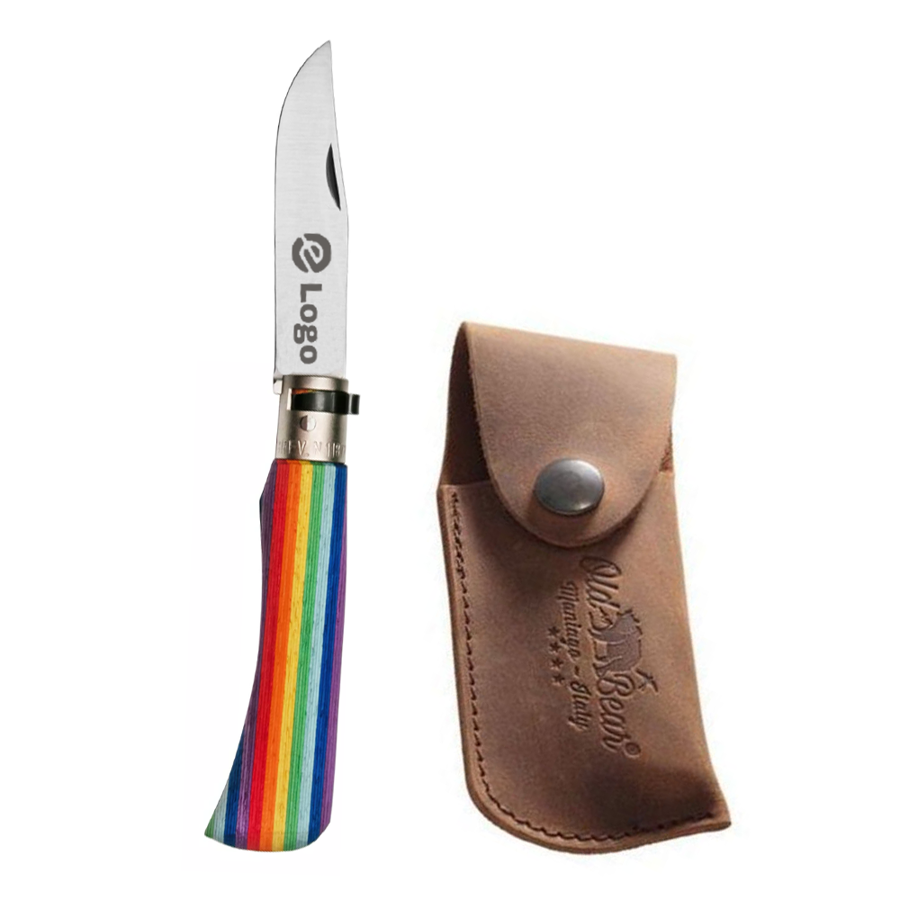 Couteau de poche Old Bear Rainbow + Etui